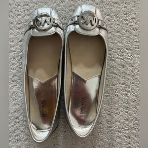 Michael kors fulton silver size 8 driving Mocs